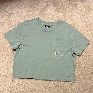 Nike Sage Green Cropped Tee